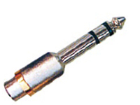 A:6.35mm mono plug to RCA jack , gold metal B:6.35mm stereo pulg to RCA jack ,gold metal