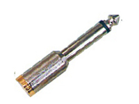 A:6.35mm mono plug to 3.5mm mono jack ,gold metal B:6.35mm mono plug to 3.5mm stereo jack ,gold metal